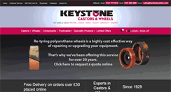 Desktop Screenshot of keystonecastors.co.uk