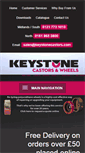 Mobile Screenshot of keystonecastors.co.uk